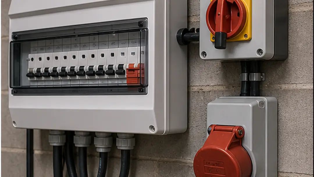 Illustrative 3-phase power installation work in Kirriemuir