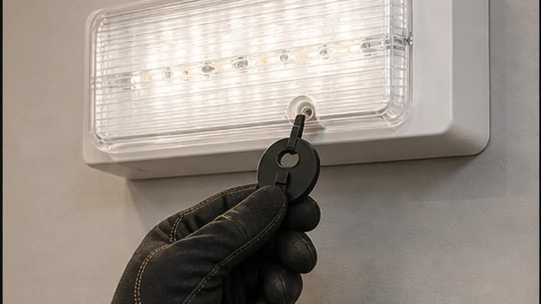 Illustrative emergency lighting installation work in Kirriemuir