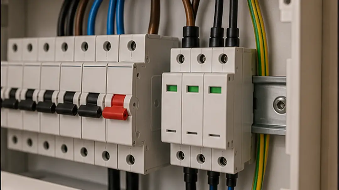 Illustrative surge protection installation work in Kirriemuir